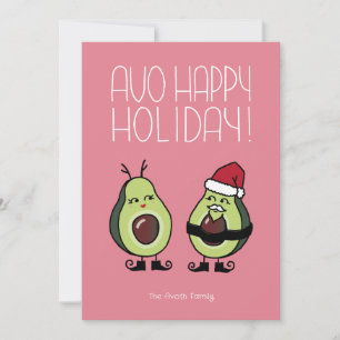 Avo Happy Holiday - Pink Card