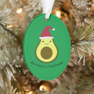 Avo Merry Christhass Avocado Ornament