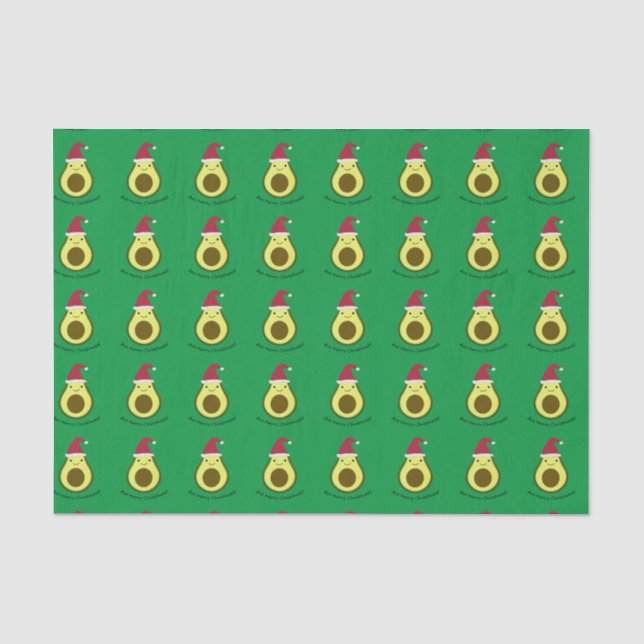 Avo Merry Christhass Avocado Tissue Paper (Front)