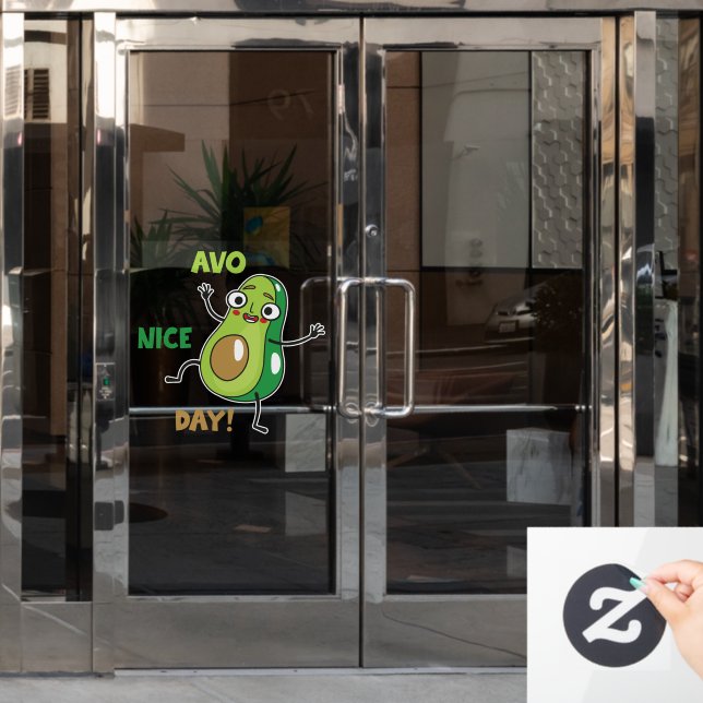 Avo Nice Day Window Cling (Office Door)