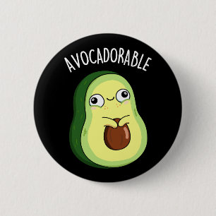 Avoc-adorable Funny Avocado Pun  2 Inch Round Button