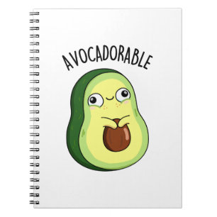 Avoc-adorable Funny Avocado Pun  Notebook