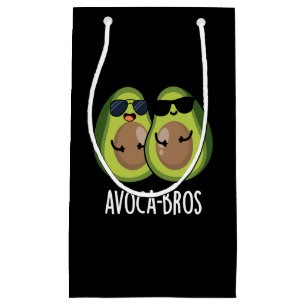 Avoca-bros Funny Avocado Pun Dark BG Small Gift Bag