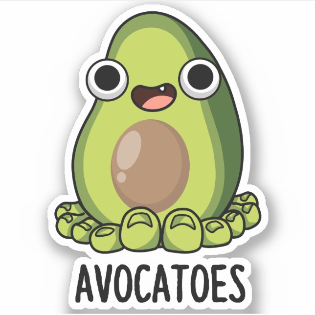 Avoca-toes Funny Avocado Puns  (Front)