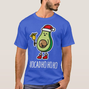 Avocadho ho ho funny keto Christmas Santa Claus av T-Shirt