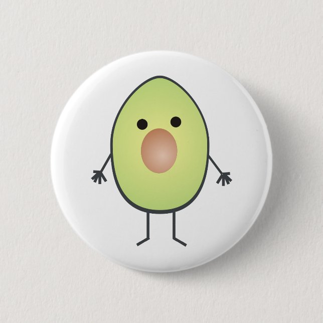 avocado 2 inch round button (Front)