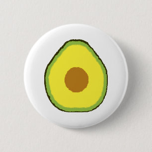 Avocado 2 Inch Round Button
