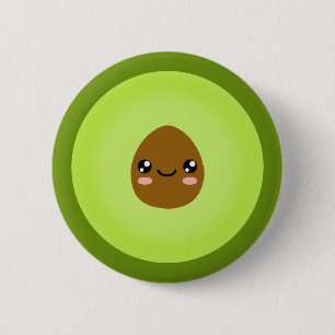 Avocado 2 Inch Round Button