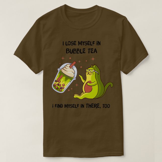 Avocado Aat meet Avocado Bubble Tea T-Shirt (Design Front)