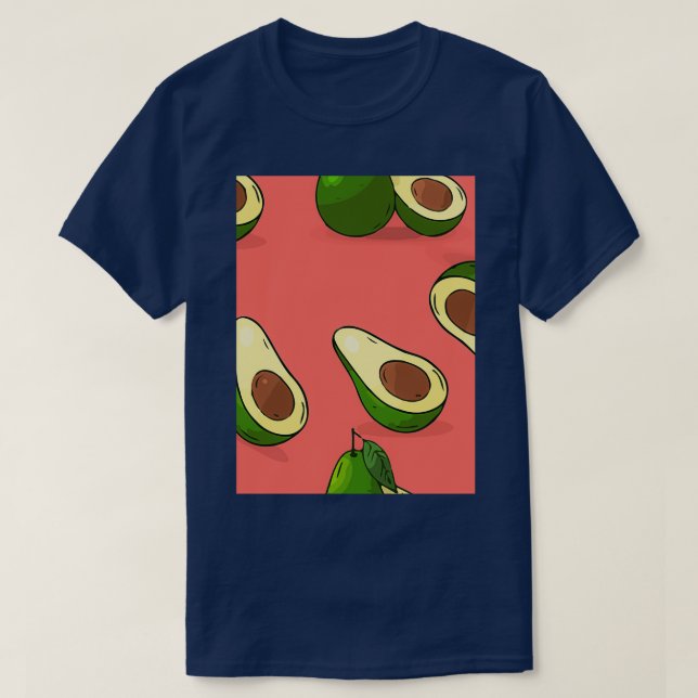 Avocado Abstrait Fruits Classic TShirt (Design devant)