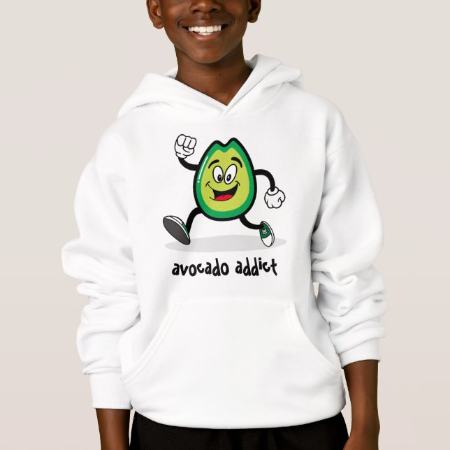 avocado addict hoddie kids (Front)