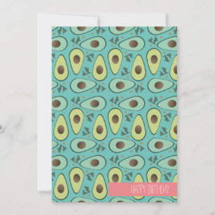 Avocado and Cilantro Salad Pattern Card