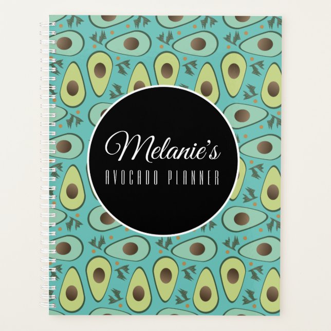 Avocado and Cilantro Salad Pattern Planner (Front)