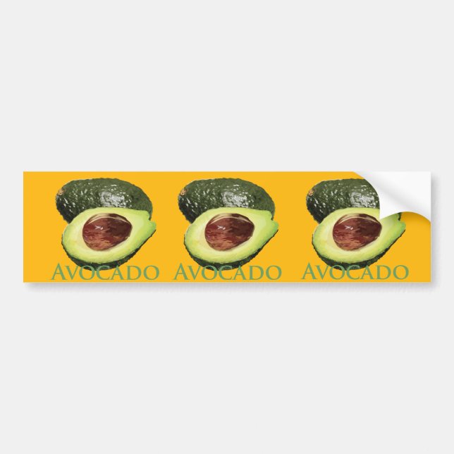 Avocado and Half Bumper Sticker (Front)