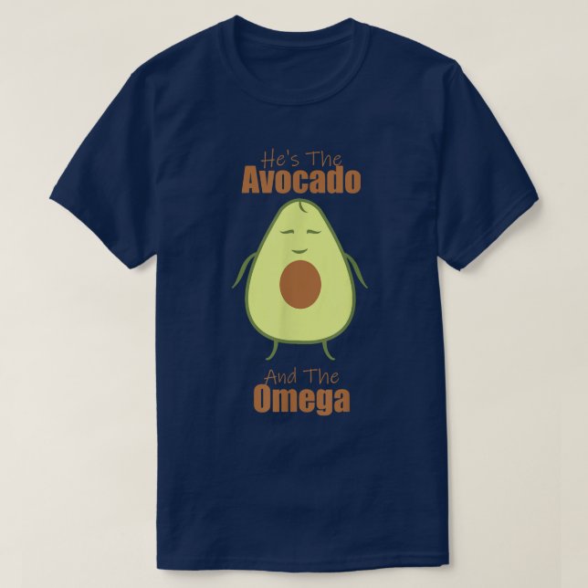 Avocado and Omega Christian Avocados Gifts Lovers  T-Shirt (Design Front)