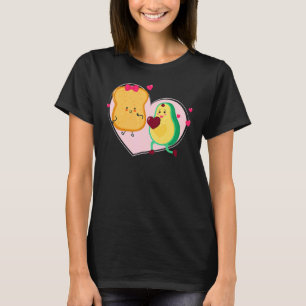 Avocado and Toast Cute Avocado Vegan Food T-Shirt