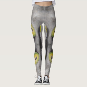 Avocado Art Modern Still Life Breakfast Helthy Fat Leggings