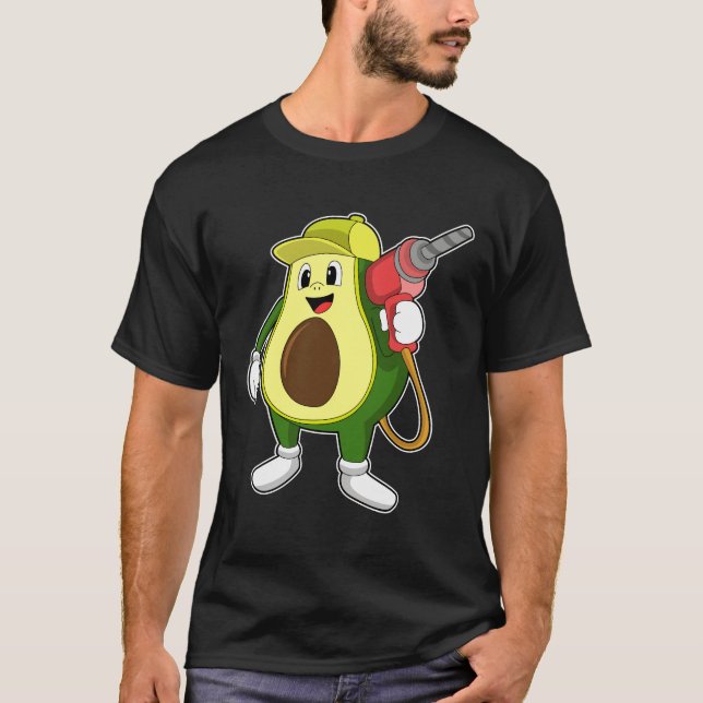 Avocado as Craftsman with Drill T-Shirt (Front)