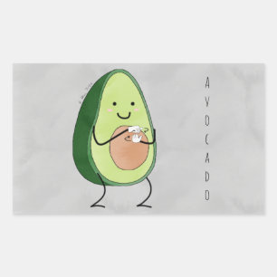 Avocado ASL Sticker