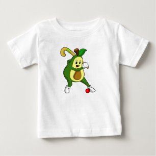 Avocado at Hockey with Hockey bat Baby T-Shirt