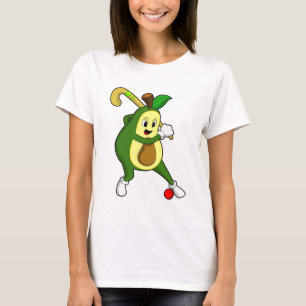 Avocado at Hockey with Hockey bat T-Shirt