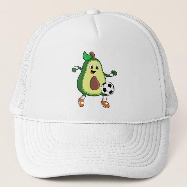 Avocado at Soccer Sports Trucker Hat (Front)
