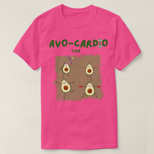 Avocado Avo cardio time T-Shirt (Design Front)