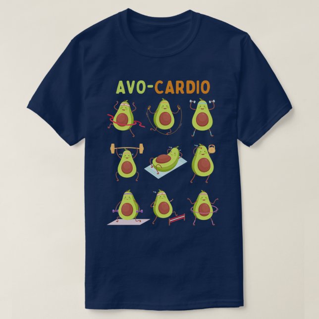 Avocado AvoCardio Classic TShirt (Design Front)