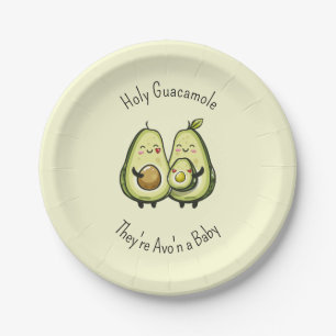 Avocado Baby Shower Paper Plates