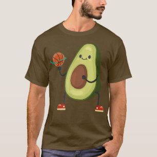 Avocado Basketball Vegan funny Sports T-Shirt