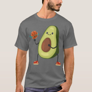 Avocado Basketball Vegan funny Sports T-Shirt