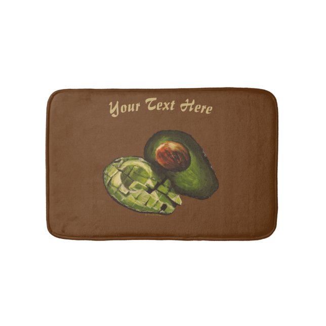 Avocado Bath Mat - Personalization Option (Front)