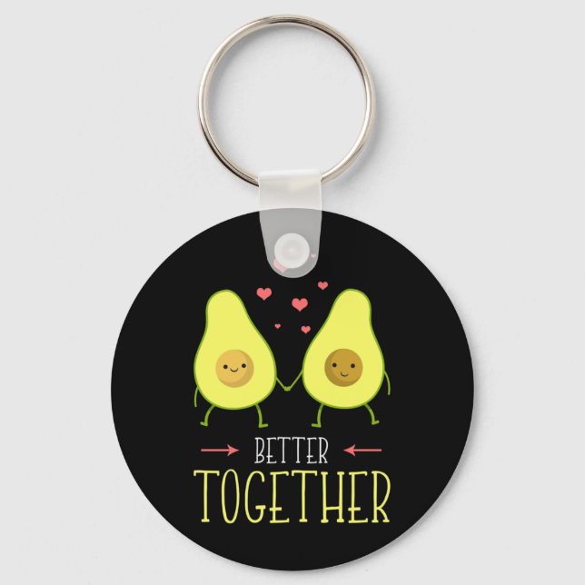 Avocado Better Together Keychain (Front)