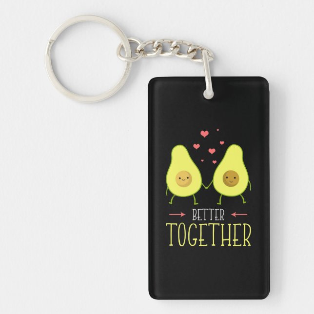 Avocado Better Together Keychain (Front)