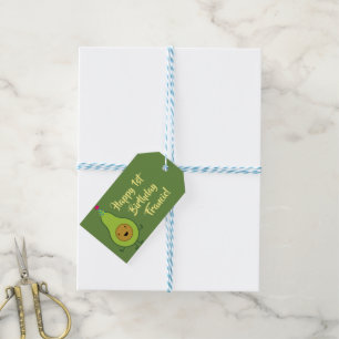 Avocado Birthday PArty Kids Gift Tags