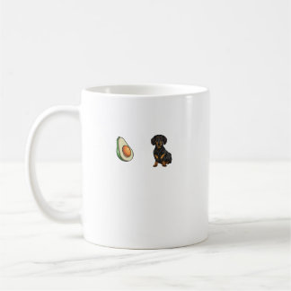 Avocado Black Dachshund Heartbeat Dog Lover. Perfe Coffee Mug