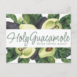 Avocado Blossoms   Punny Rustic Save Our New Date Postcard