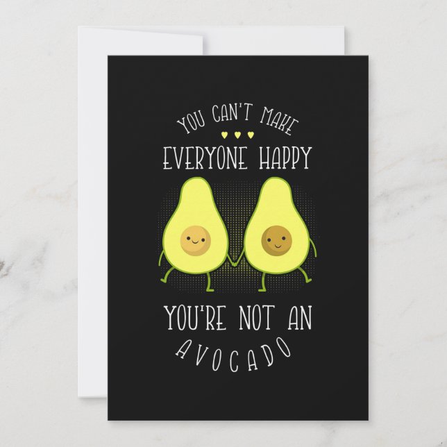 Avocado Can Make Everyone Happy Invitation (Front)