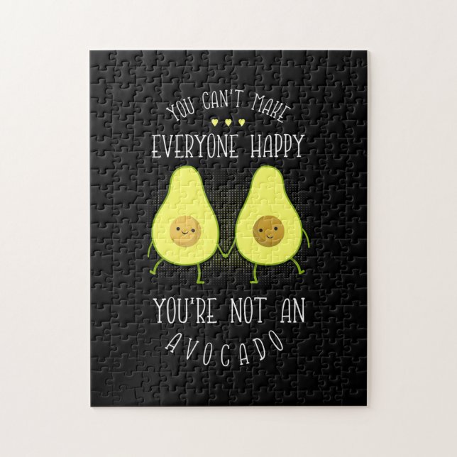 Avocado Can Make Everyone Happy Jigsaw Puzzle (Vertical)