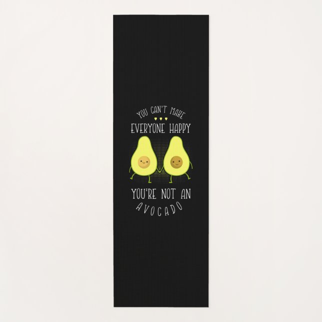 Avocado Can Make Everyone Happy Yoga Mat (Front)