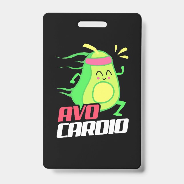 Avocado Cardio Exercise Badge (Front)