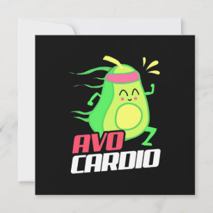 Avocado Cardio Exercise Invitation