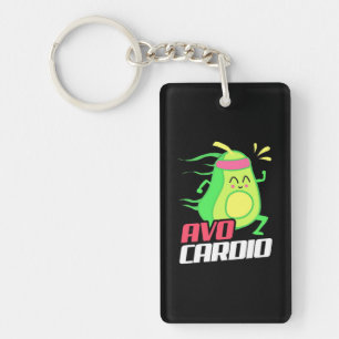 Avocado Cardio Exercise Keychain