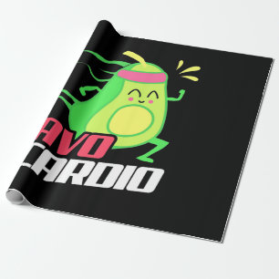 Avocado Cardio Exercise Wrapping Paper