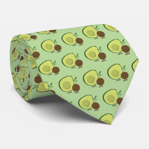 Avocado Cartoon Characters Novelty Food Tie