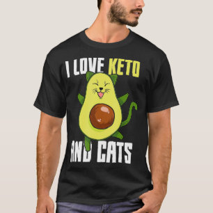 Avocado Cat Cat Lover Keto Diet Avocato  T-Shirt