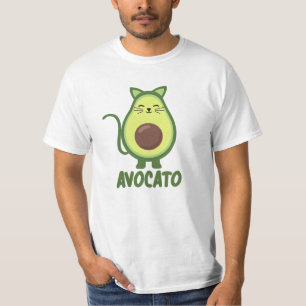 Avocado Cat Funny Food Kitten Avocato T-Shirt
