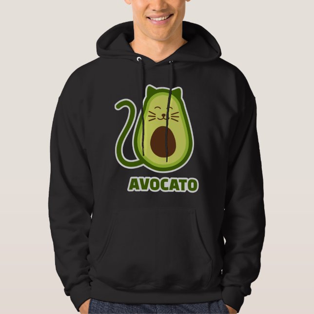 Avocado cat hoodie (Front)