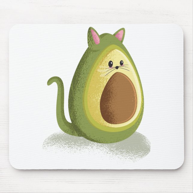 Avocado Cat Mouse Pad (Front)