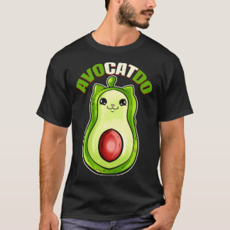Avocado Cat On Purrsday T-Shirt